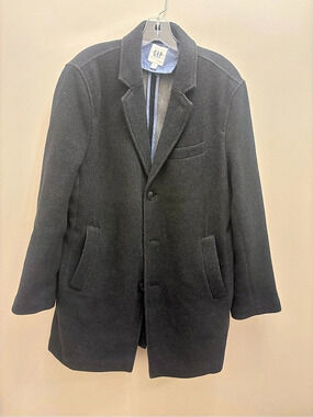 GAP Men’s  Black Pea Coat Size Medium